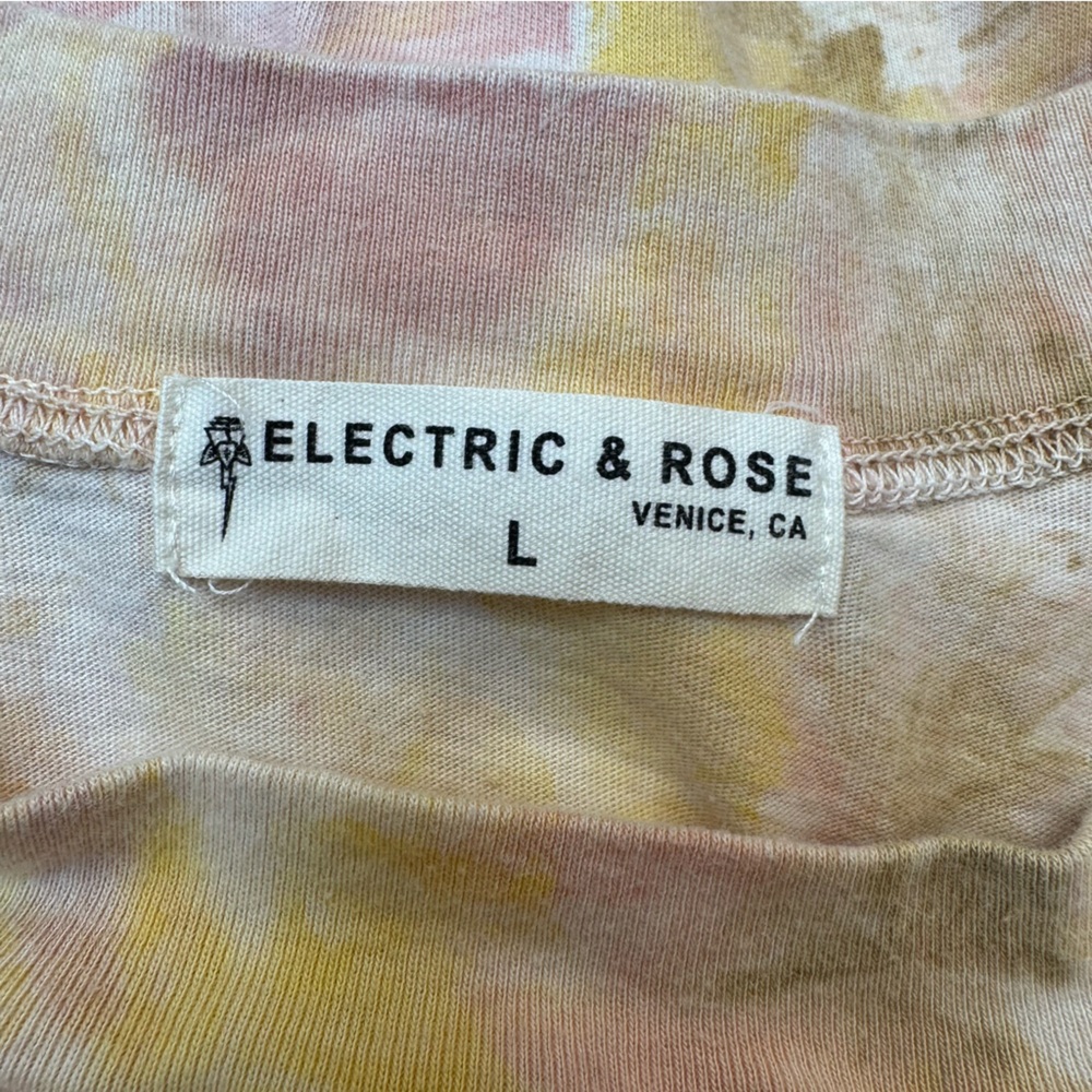 Electric & Rose Anthropologie Billy Gravity Tie Dye T-Shirt Dress Large - Picture 11 of 13